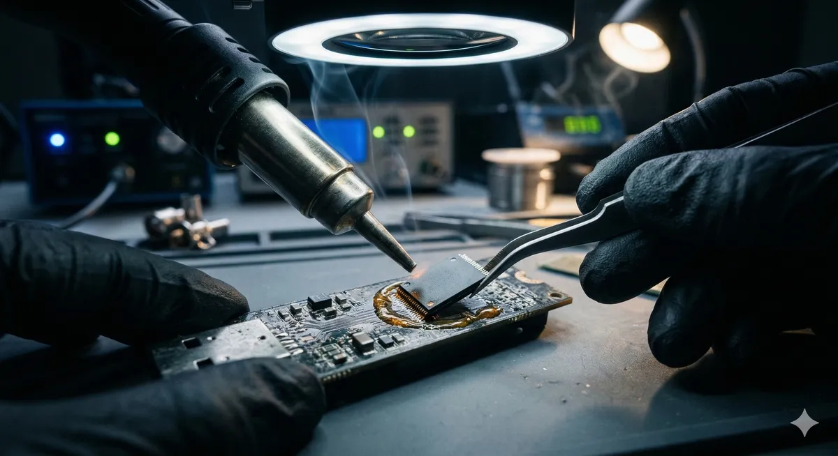 شاشة تعرض استرجاع صور بصيغة RAW الاحترافية داخل المعمل