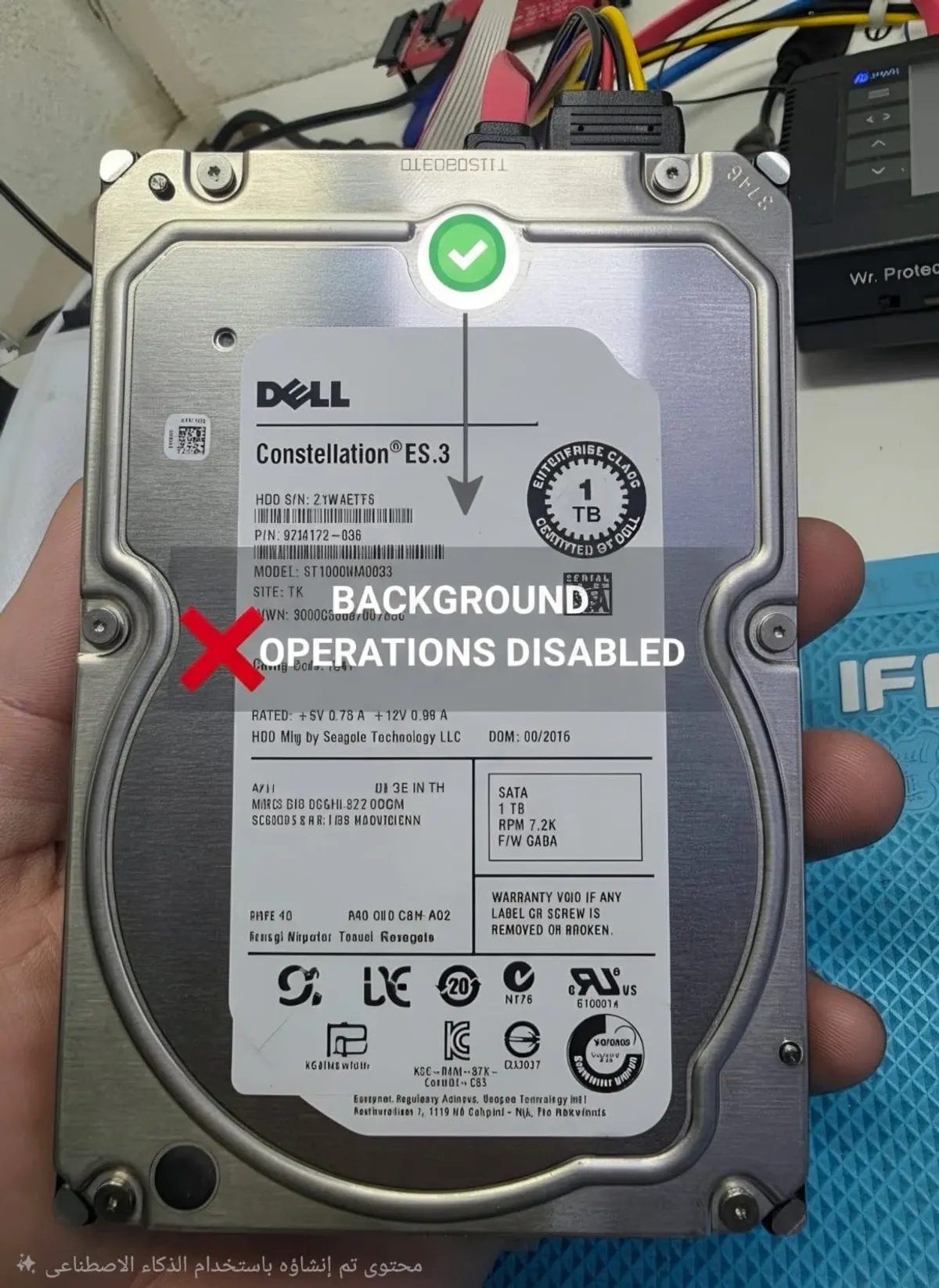 منهجية استقرار الأقراص وتعطيل العمليات الخلفية: حالة Seagate Megalodon ST1000NM0033
